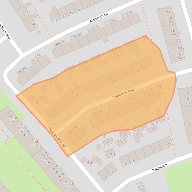 Kaart van postcodegebied 1944XG.