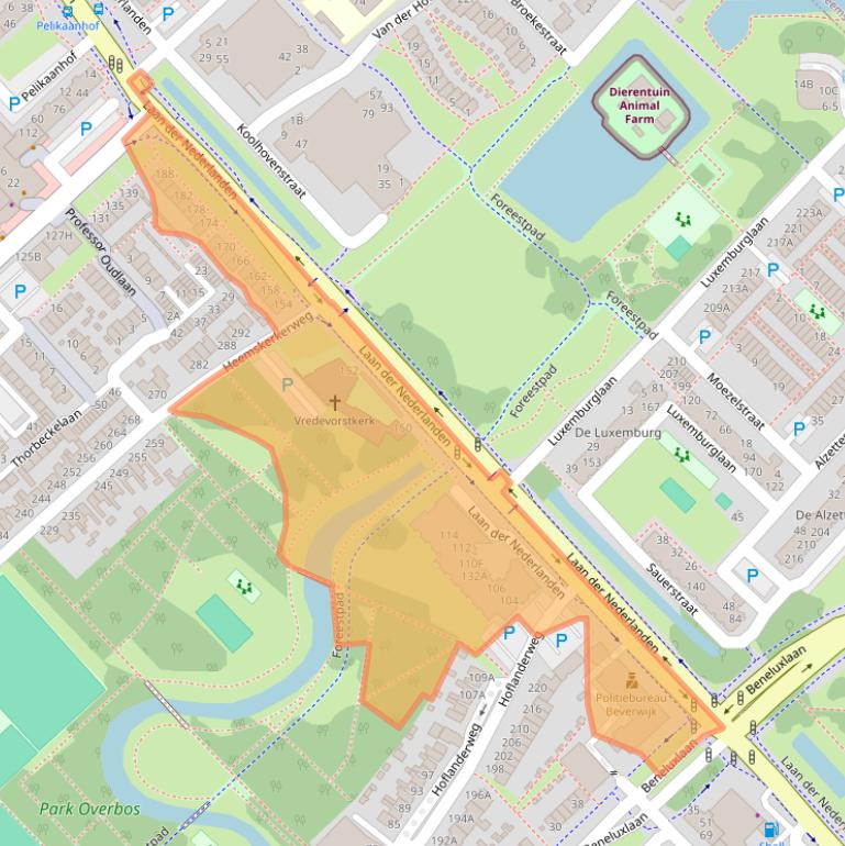 Kaart van postcodegebied 1945AC.