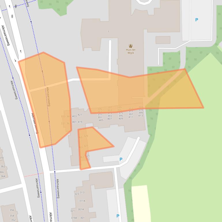 Kaart van postcodegebied 1945DJ.