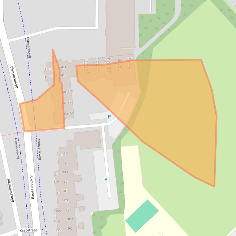 Kaart van postcodegebied 1945DK.