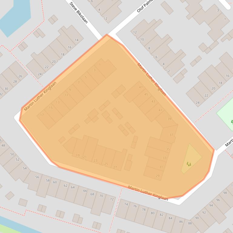 Kaart van postcodegebied 1945ED.