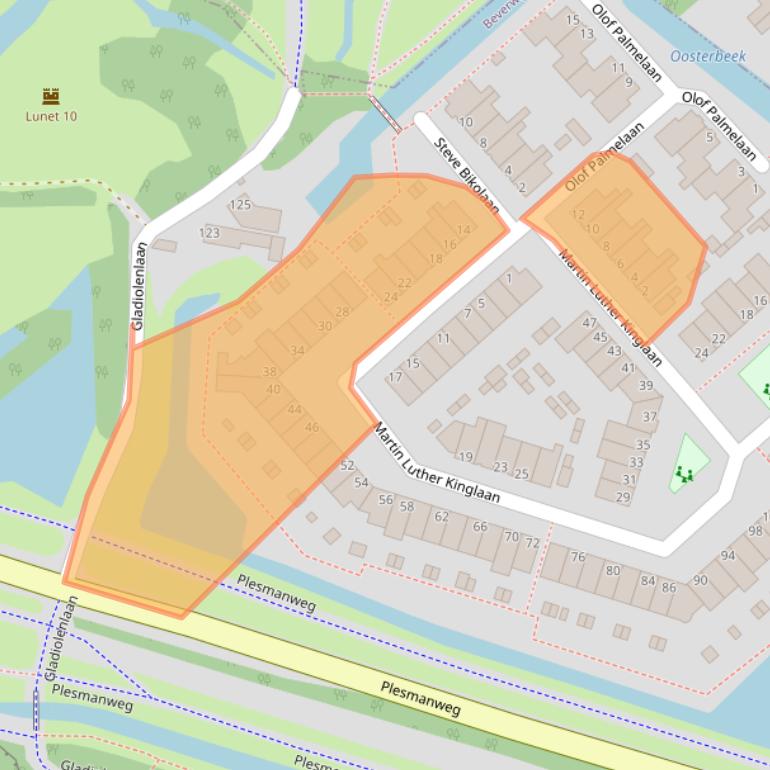 Kaart van postcodegebied 1945EE.