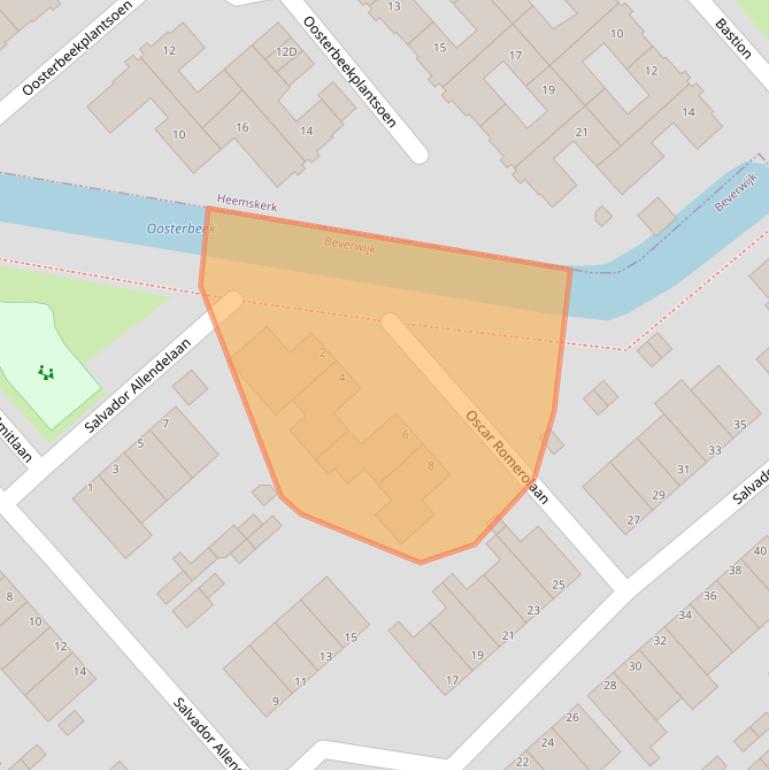 Kaart van postcodegebied 1945EM.