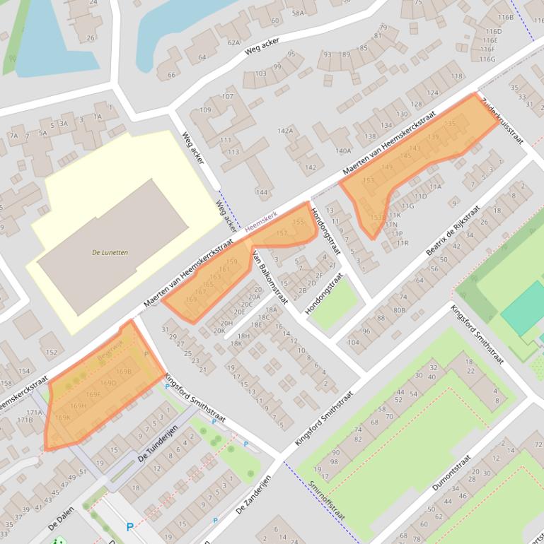 Kaart van postcodegebied 1945GC.