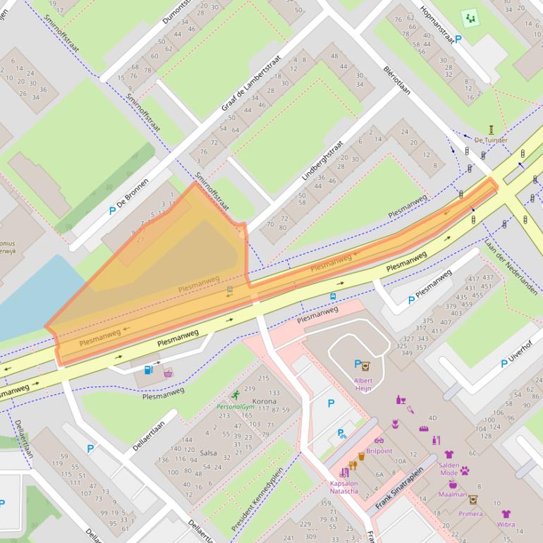 Kaart van postcodegebied 1945NG.