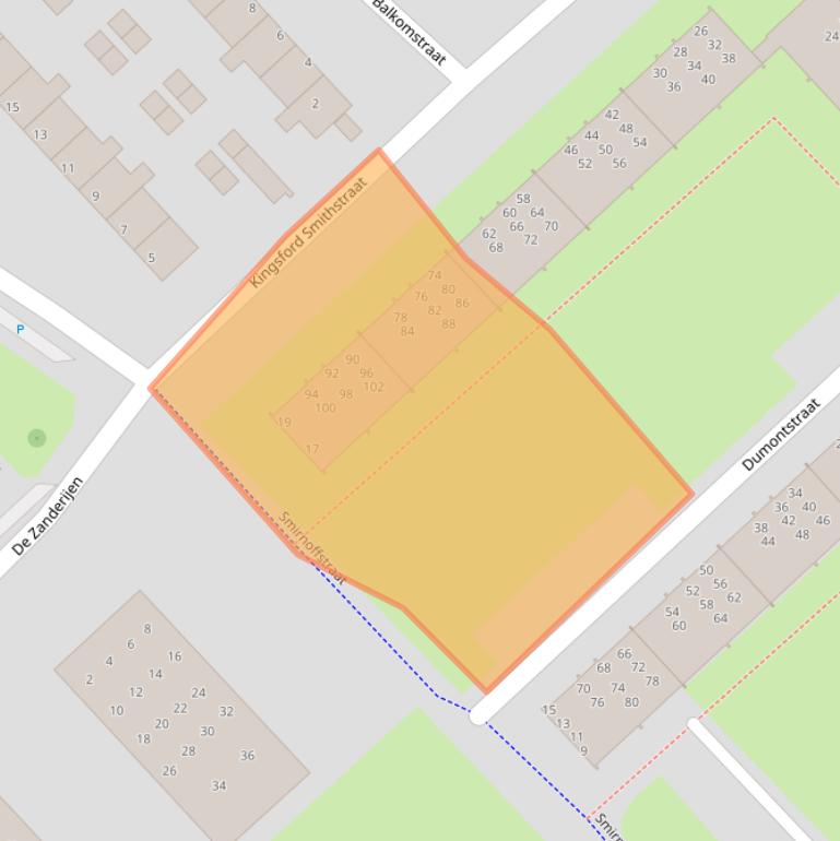 Kaart van postcodegebied 1945PW.