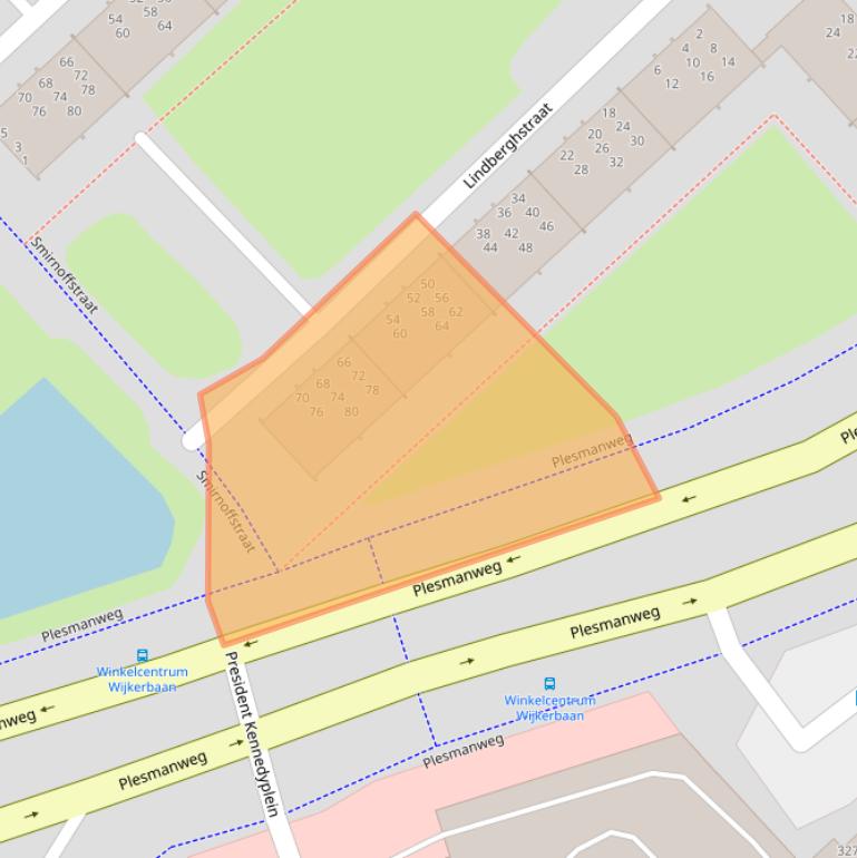 Kaart van postcodegebied 1945RD.