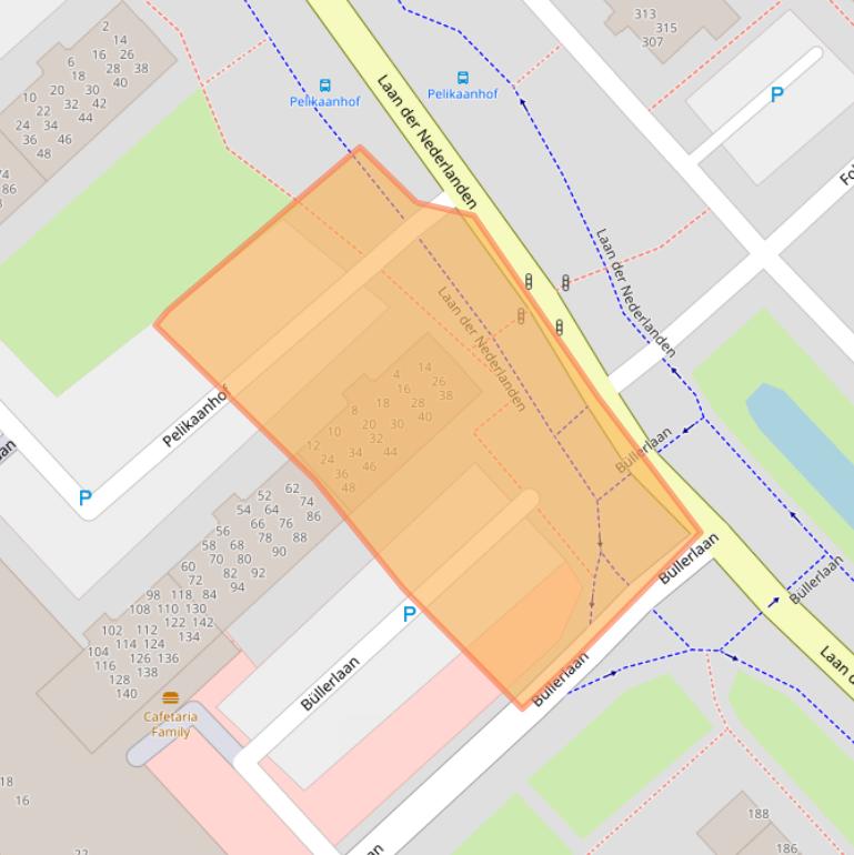 Kaart van postcodegebied 1945RS.