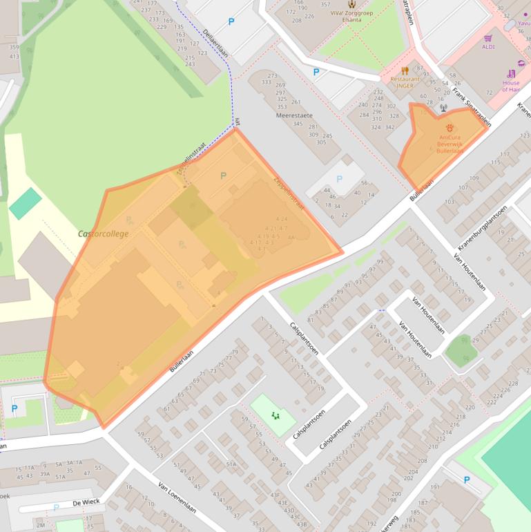 Kaart van postcodegebied 1945SR.