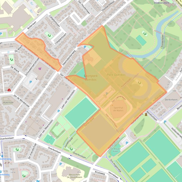 Kaart van postcodegebied 1945TB.
