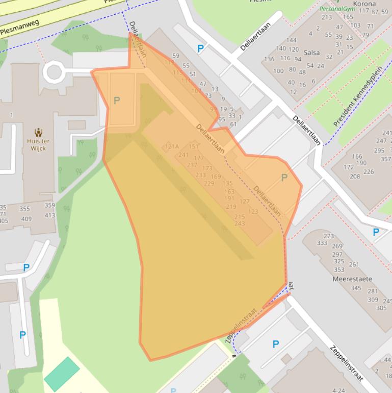 Kaart van postcodegebied 1945WH.