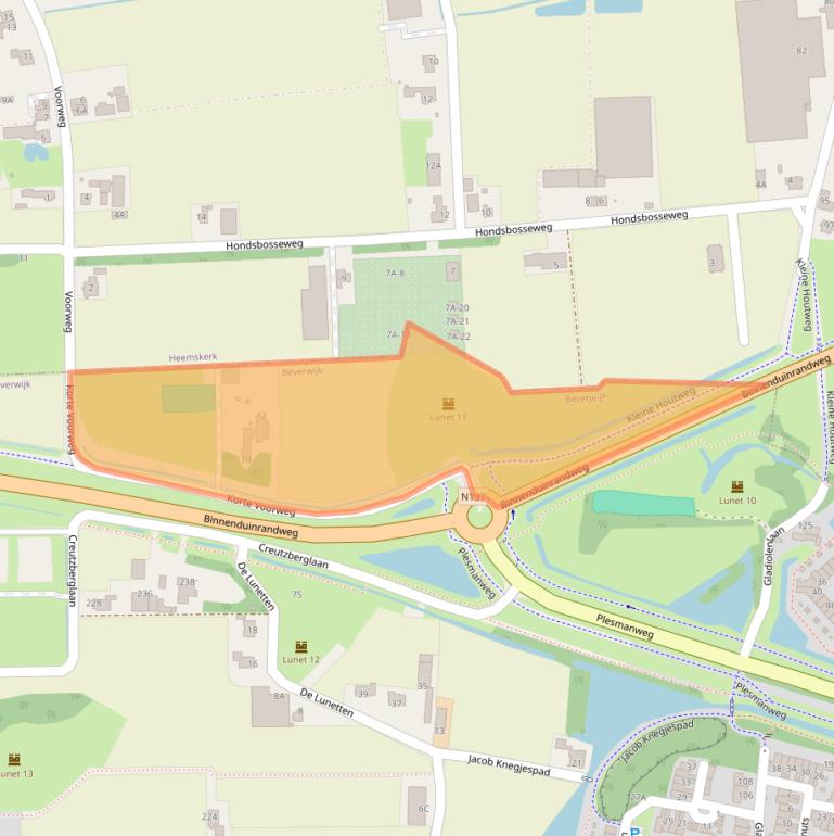 Kaart van postcodegebied 1945WW.