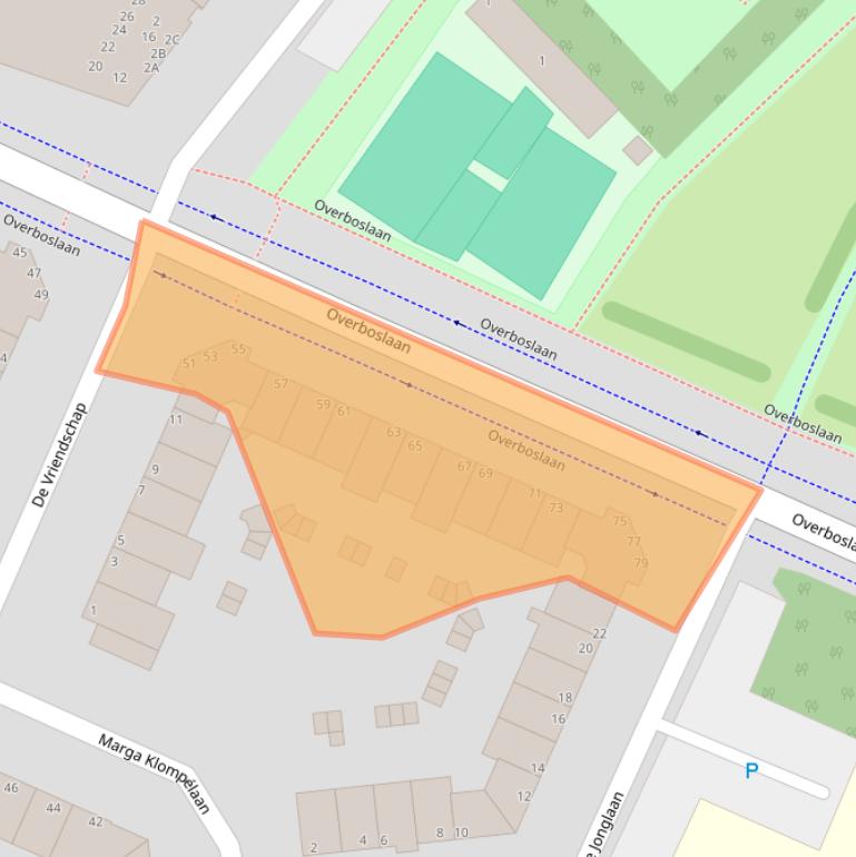 Kaart van postcodegebied 1945ZR.