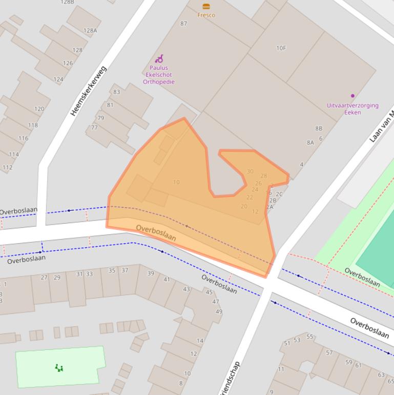 Kaart van postcodegebied 1945ZS.