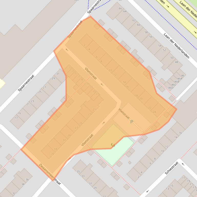 Kaart van postcodegebied 1946AT.