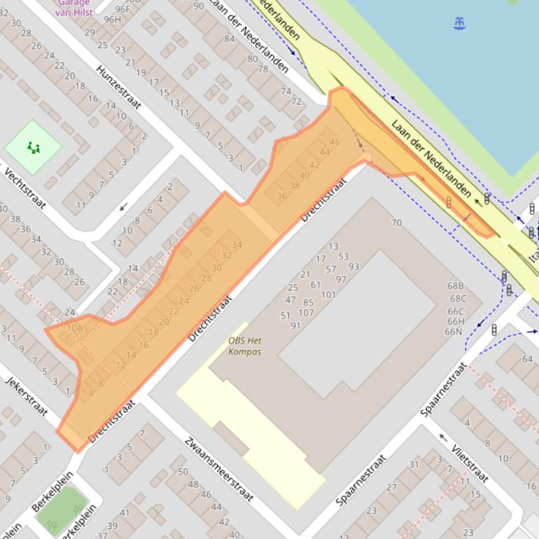 Kaart van postcodegebied 1946AX.