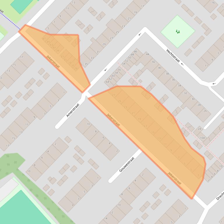 Kaart van postcodegebied 1946BD.