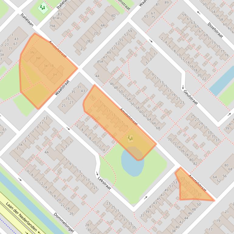 Kaart van postcodegebied 1946RT.