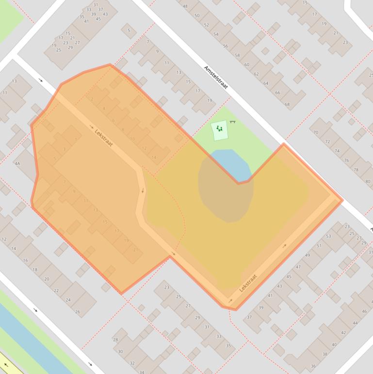 Kaart van postcodegebied 1946RX.