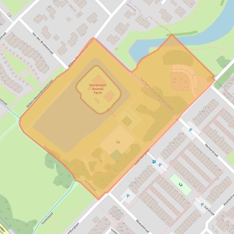 Kaart van postcodegebied 1946SJ.