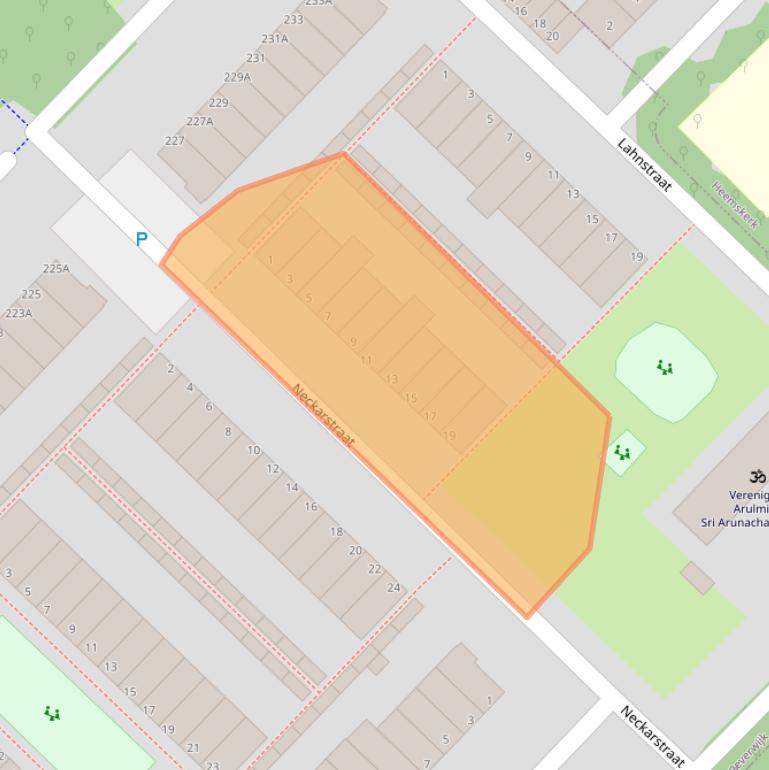 Kaart van postcodegebied 1946SR.