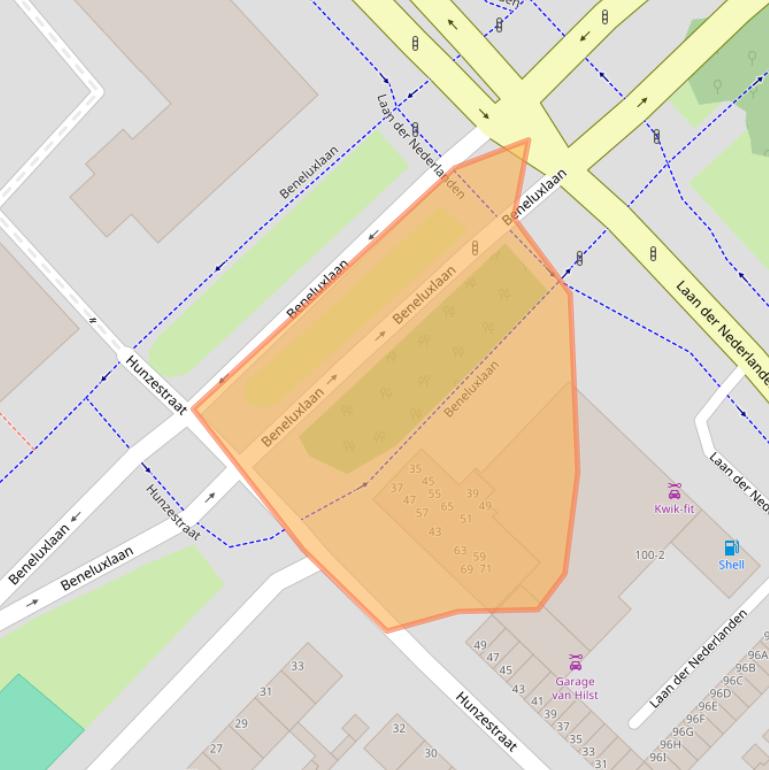 Kaart van postcodegebied 1946WH.