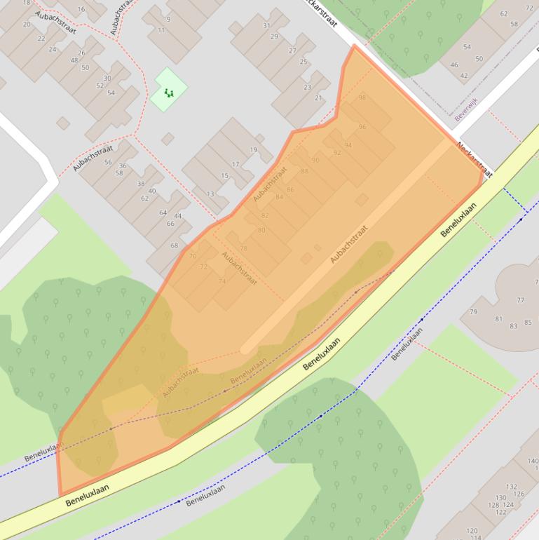 Kaart van postcodegebied 1946XM.