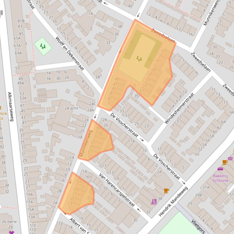 Kaart van postcodegebied 1947EP.