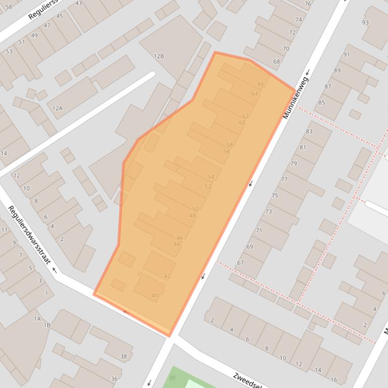 Kaart van postcodegebied 1947EV.