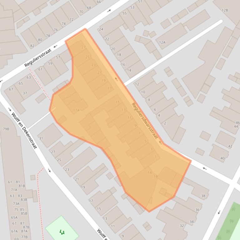 Kaart van postcodegebied 1947GE.