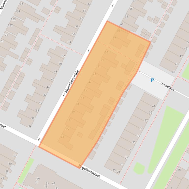 Kaart van postcodegebied 1947GJ.