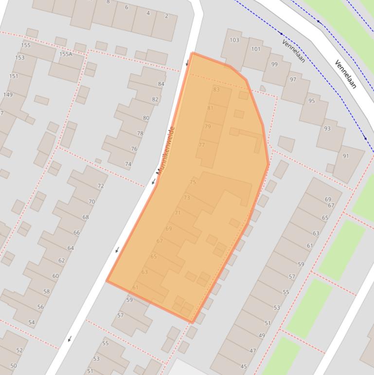 Kaart van postcodegebied 1947GK.