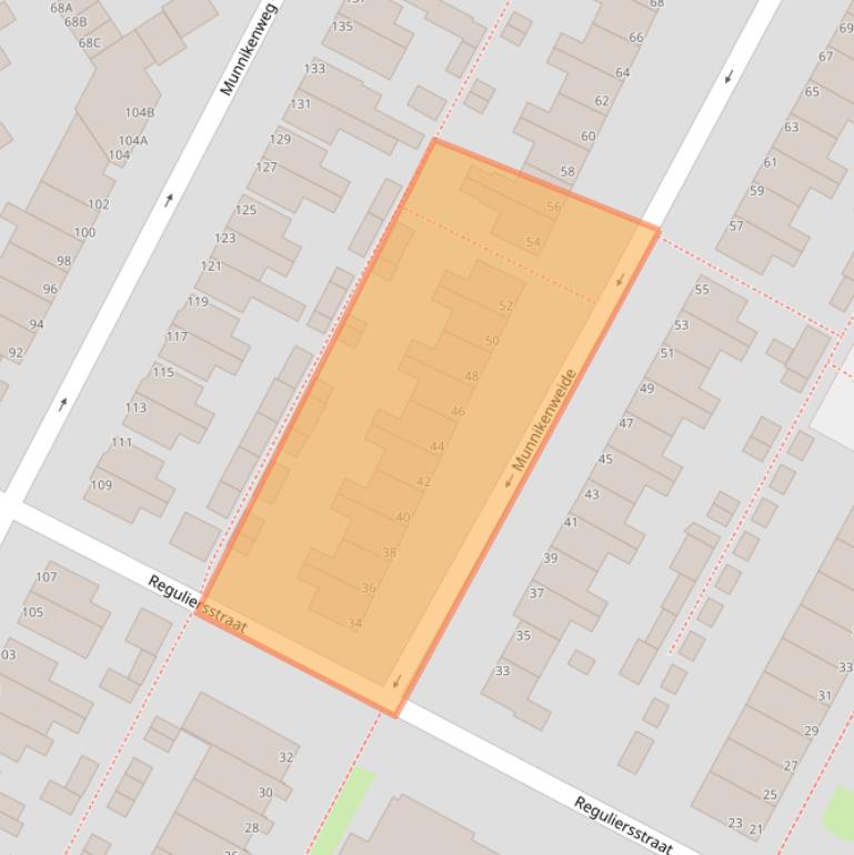 Kaart van postcodegebied 1947GL.