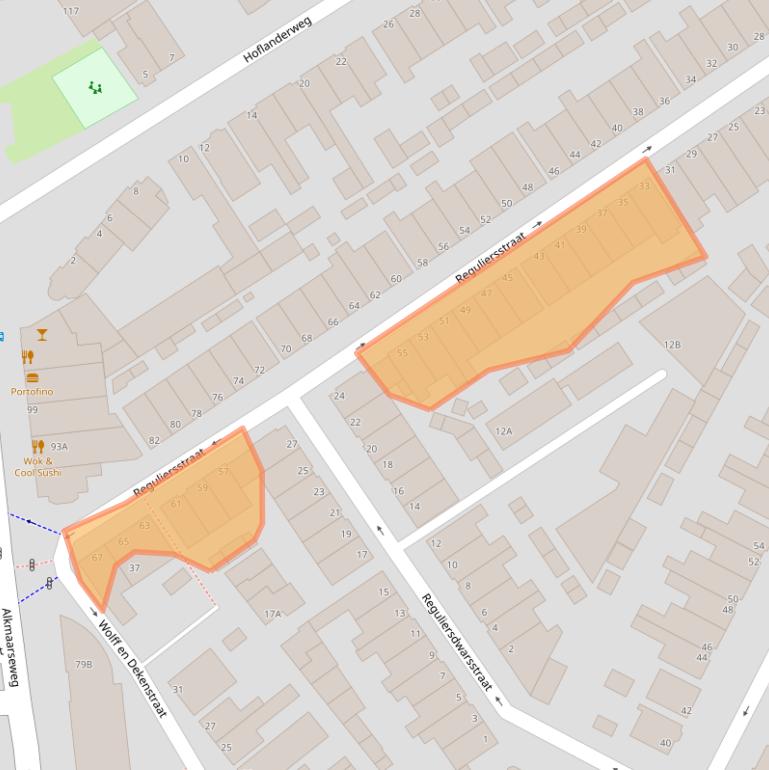 Kaart van postcodegebied 1947GP.