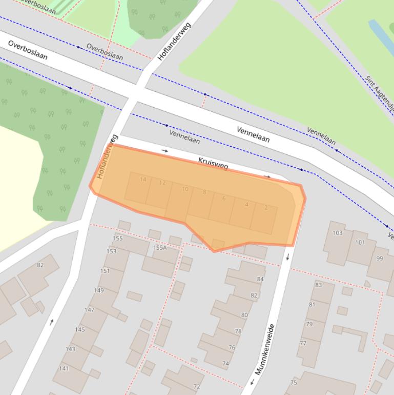 Kaart van postcodegebied 1947GT.