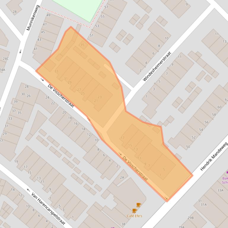 Kaart van postcodegebied 1947GV.