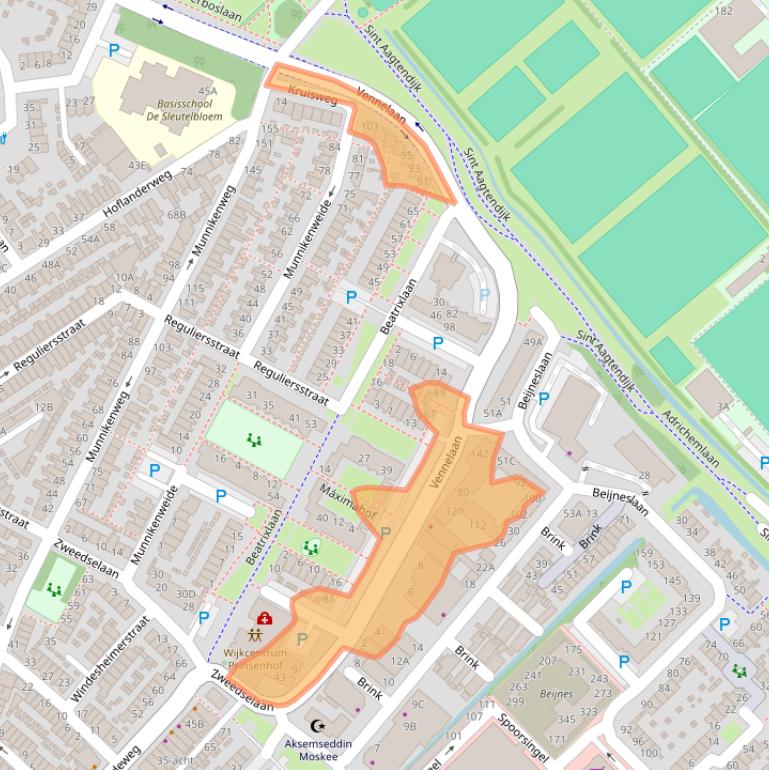 Kaart van postcodegebied 1947HL.