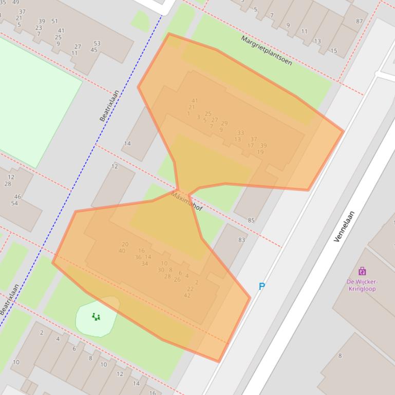 Kaart van postcodegebied 1947HN.