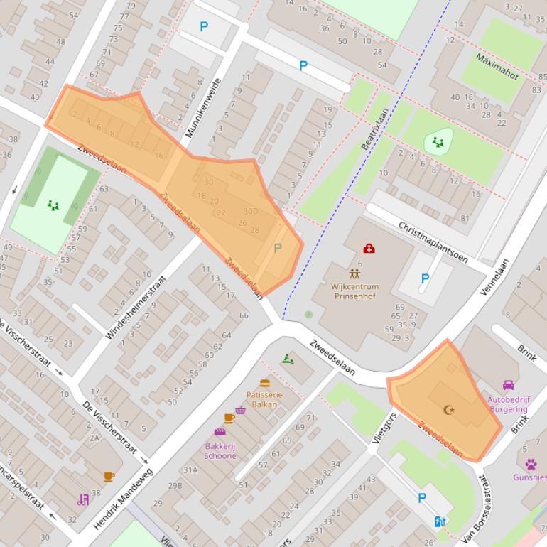Kaart van postcodegebied 1947HX.