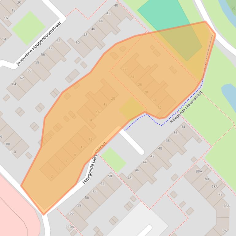 Kaart van postcodegebied 1947JC.