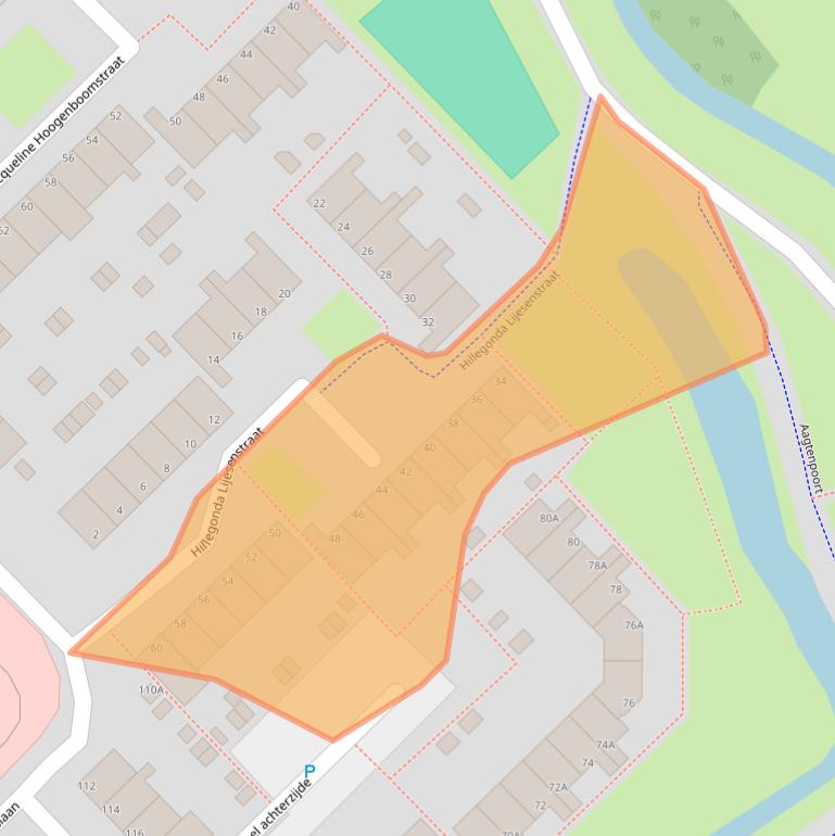 Kaart van postcodegebied 1947JD.