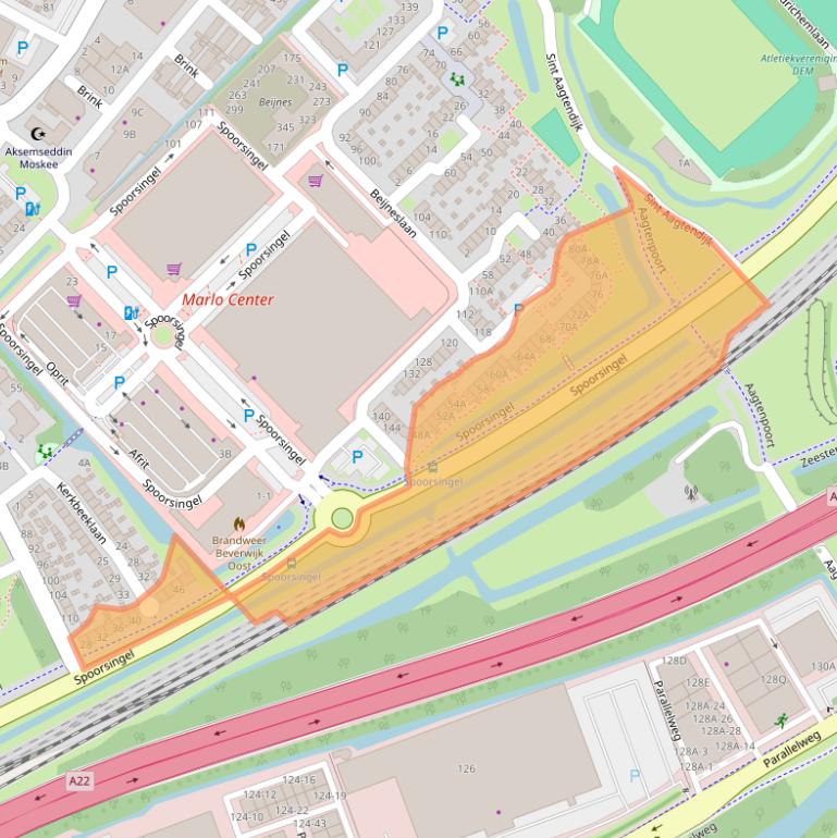 Kaart van postcodegebied 1947JN.
