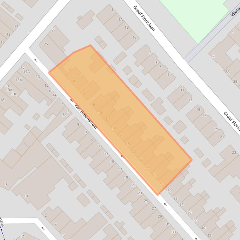 Kaart van postcodegebied 1947JX.