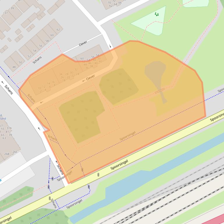 Kaart van postcodegebied 1947KA.