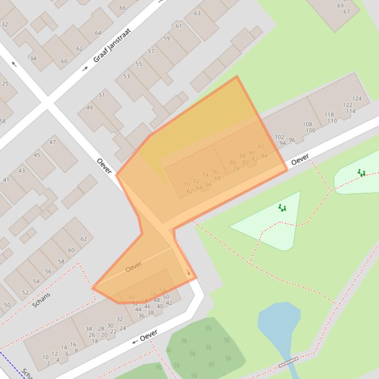 Kaart van postcodegebied 1947KB.