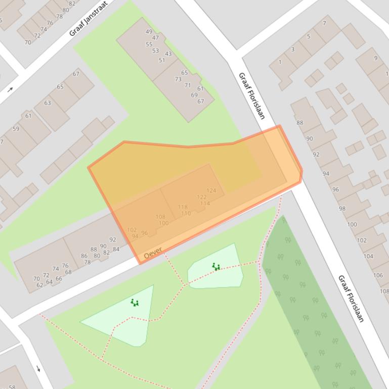 Kaart van postcodegebied 1947KC.