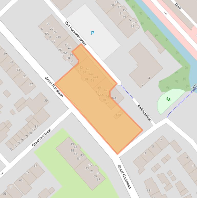 Kaart van postcodegebied 1947KN.