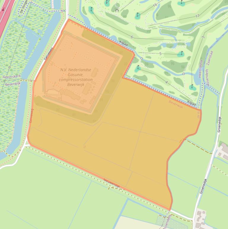 Kaart van postcodegebied 1947PH.