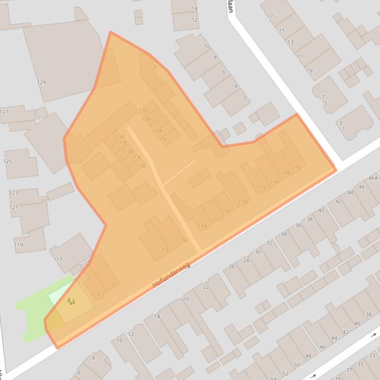 Kaart van postcodegebied 1947ZA.