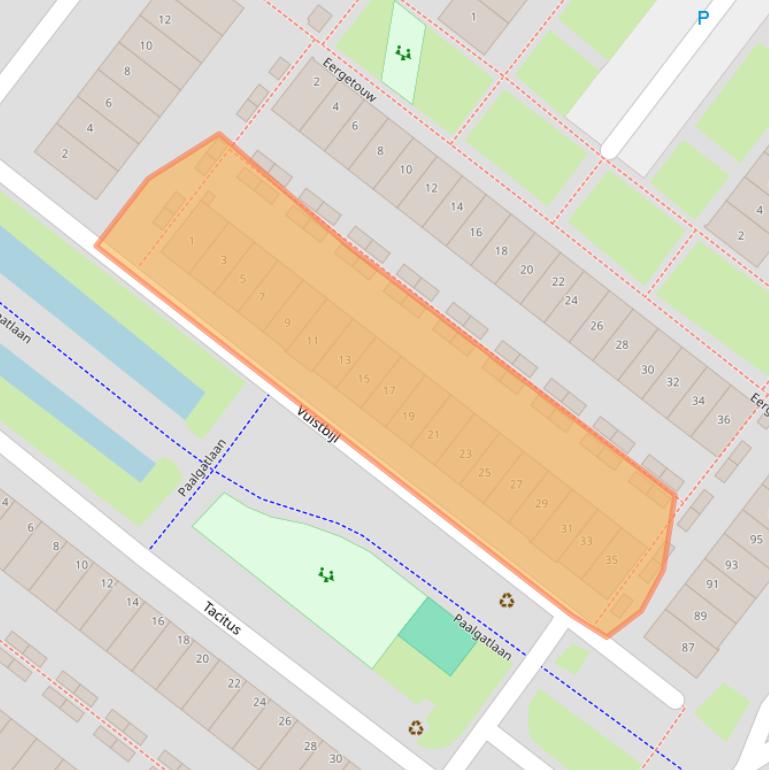 Kaart van postcodegebied 1948CK.